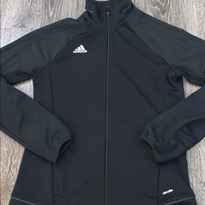Adidas black zip up jacket size small